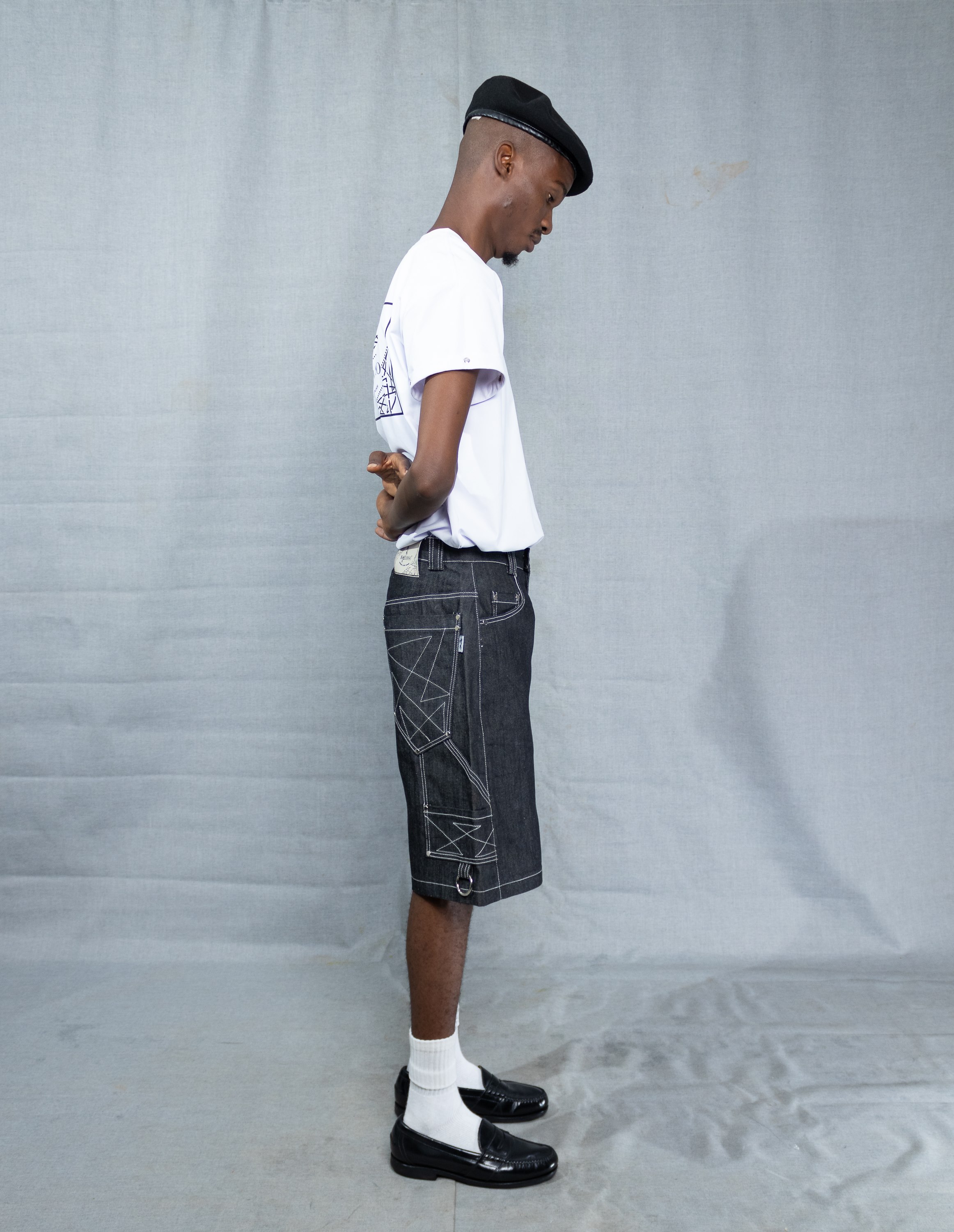 Geometry Denim Jorts